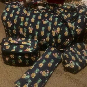 Vera Bradley travel set Tucan Party